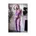 Sheer Purple Haze Strappy Garter Body Stocking Os Purple | cutebutkinky.com