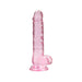 Realrockrealistic Dildo With Balls 7" Pink | cutebutkinky.com