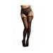 Shots Le Desir Crotchless Cut Out Pantyhouse Os Black | cutebutkinky.com
