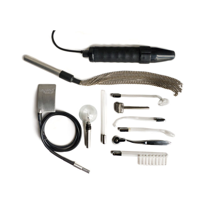 Kinklab Agent Noir Neon Wand Electrosex Kit | cutebutkinky.com