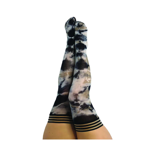 Kixies Mackenzie Black/white Tie-dye Size D | cutebutkinky.com