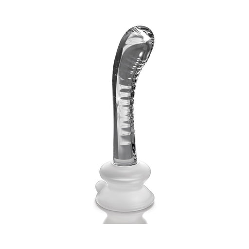 Icicles No. 88 - Glass Suction Cup G-spot Wand - Clear | cutebutkinky.com