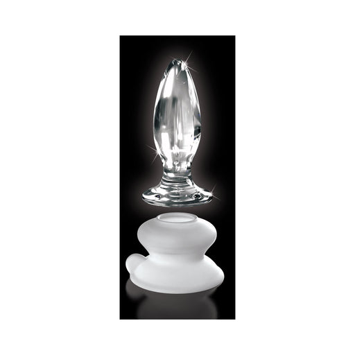 Icicles No. 91 - Glass Suction Cup Anal Plug - Clear | cutebutkinky.com