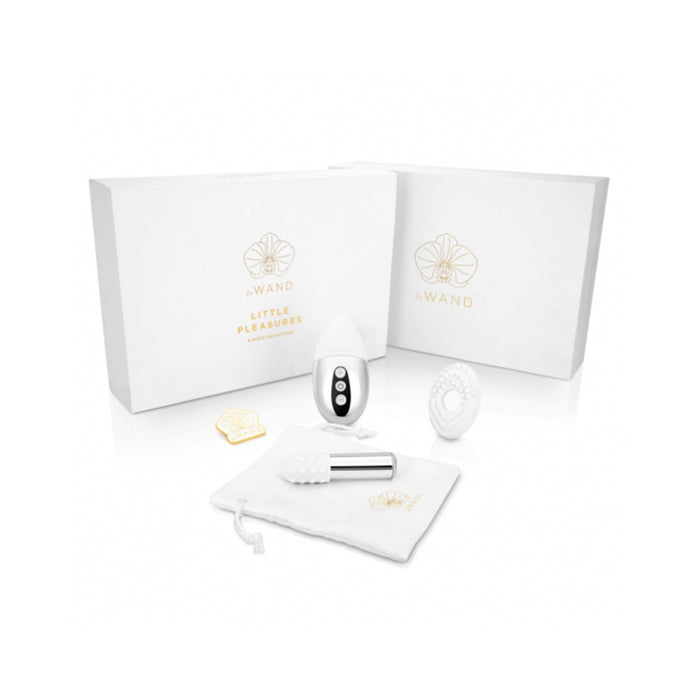 Le Wand Little Pleasures 6pc Collection-le Wand Bullet,point,pin,silicone Cover&ring, Storage Bag | cutebutkinky.com