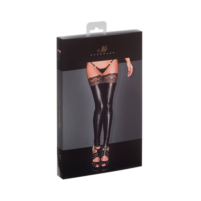 Noir Handmade Powerwetlook Stockings Xxl | cutebutkinky.com