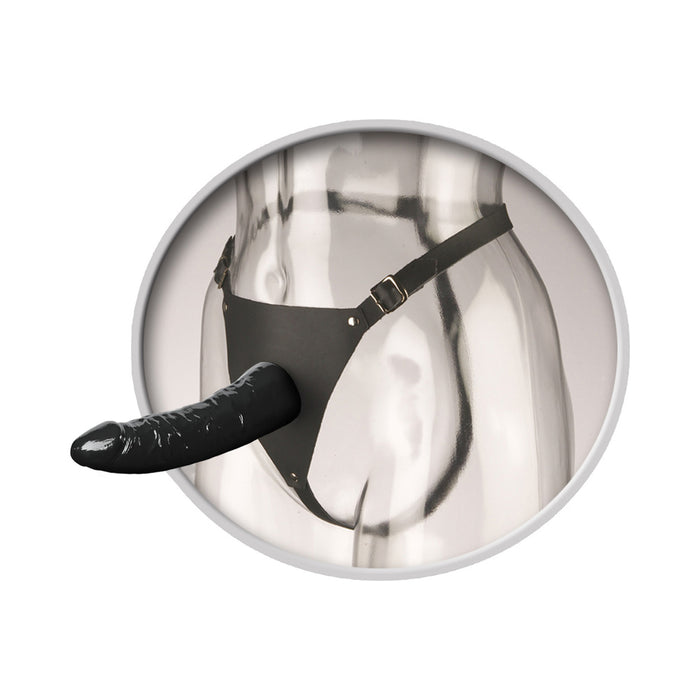 Fetish Fantasy Leather Strap-on Black | cutebutkinky.com