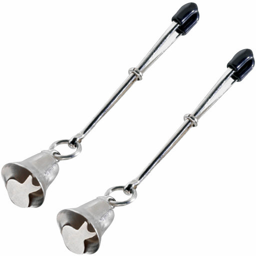 Bell Nipple Clamps Tweezer Style Rubber Tipped Adjustable | cutebutkinky.com