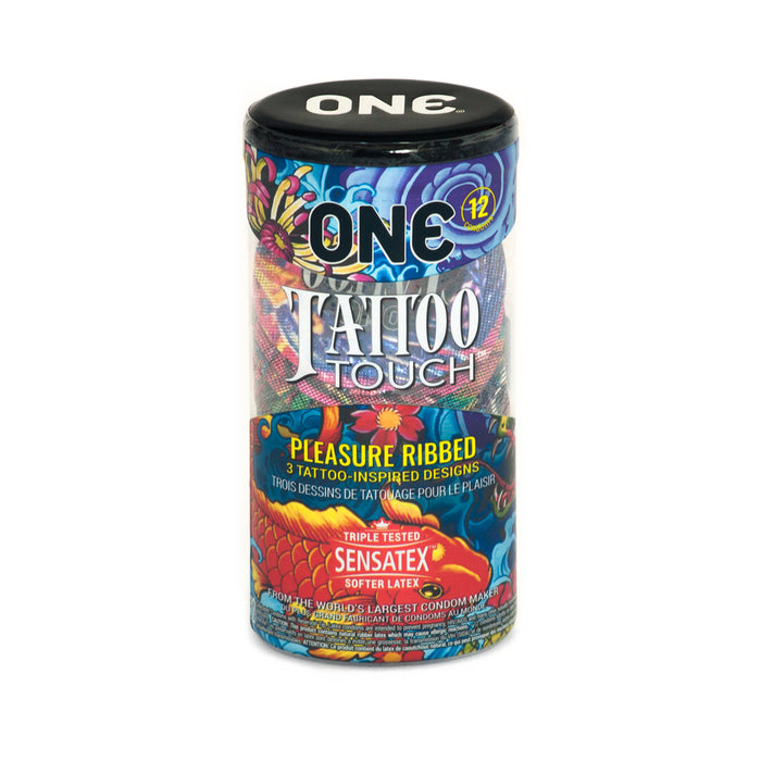 One Tattoo Touch Condom 12 Pack | cutebutkinky.com