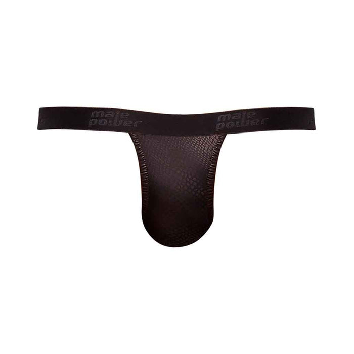 Male Power Cobra Micro V Thong L/XL Black | cutebutkinky.com