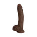 Jock Dong 10 inches with Balls Chocolate Brown | cutebutkinky.com
