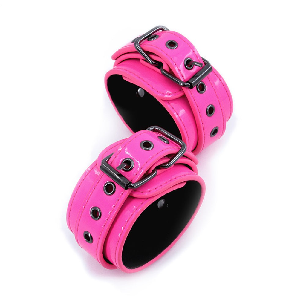 Electra Ankle Cuffs Pink | cutebutkinky.com