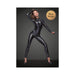 Noir Powerwetlook Overall With Leash And 2-way Zippers Large | cutebutkinky.com
