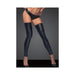 Noir Powerwetlook Stocking And Panties With Silver Zipper Large | cutebutkinky.com