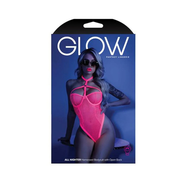 Glow All Nighter Harnessed  Bodysuit