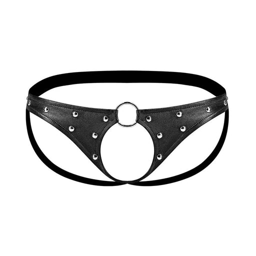 Men's Cyclops Jock Black Fetish Gear L/XL | cutebutkinky.com