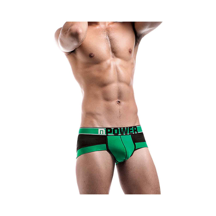 Male Power Futbol Attacker Mini Short Black Xlg | cutebutkinky.com