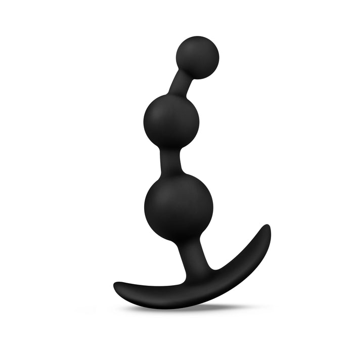 Anal Adventures Platinum Small Anal Beads Black | cutebutkinky.com