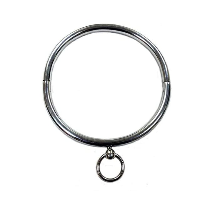 Rouge Stainless Steel Ring Collar Silver | cutebutkinky.com