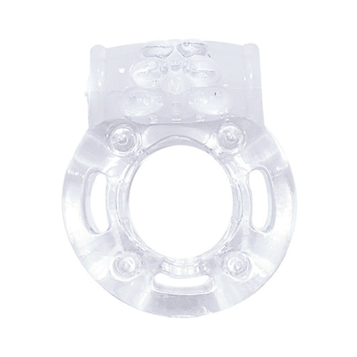 The Macho Crystal Collection Vibrating Cock Ring (clear) | cutebutkinky.com