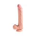 King Cock Triple Density 12 inches Dildo with Balls Beige | cutebutkinky.com