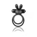 Ohare XL Vibrating Rabbit Double Ring Black | cutebutkinky.com