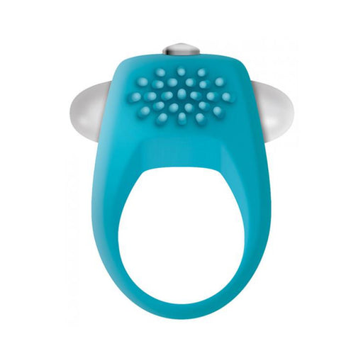 The Teal Tickler Vibrating Cock Ring | cutebutkinky.com