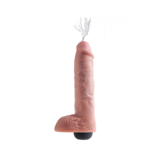 King Cock 11 inches Squirting Dildo Beige | cutebutkinky.com