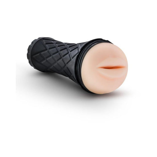 M For Men The Torch Luscious Lips Beige Stroker | cutebutkinky.com