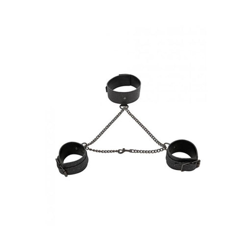 S&m Shadow Sparkle Collar And Cuff Set | cutebutkinky.com
