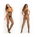 Criss-cross Backstrap Fishnet Bodystocking Black Queen Size | cutebutkinky.com