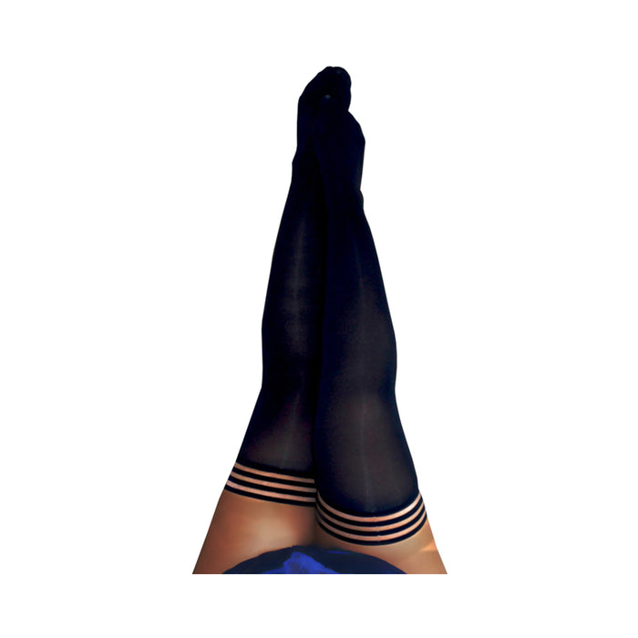 Kixies Danielle Black Opaque Size C | cutebutkinky.com