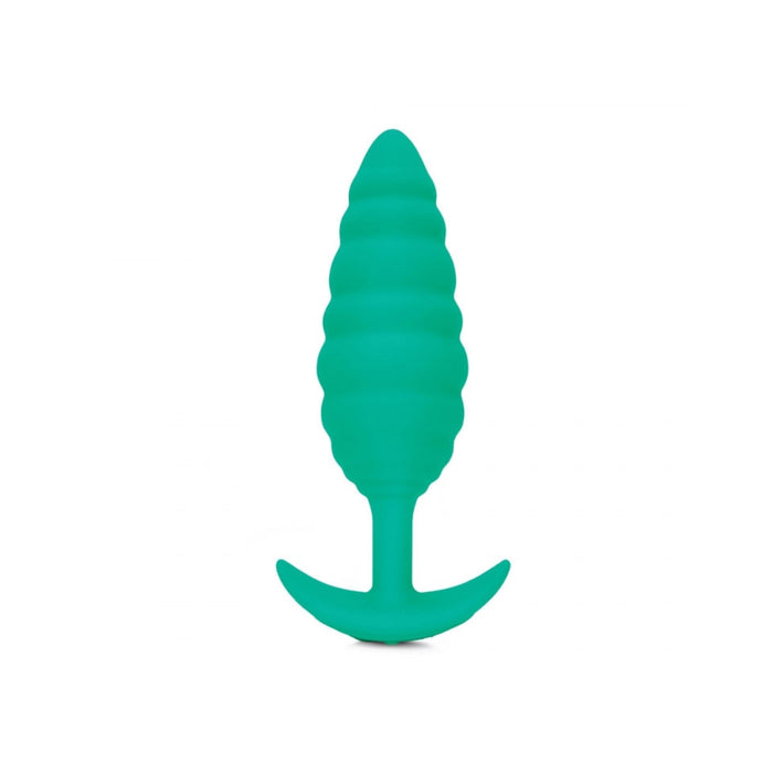 B-vibe Twist Texture Plug Green | cutebutkinky.com
