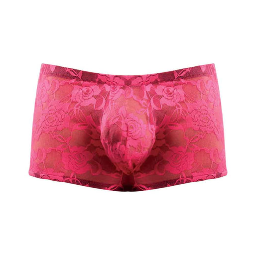 Mini Short Neon Lace Hot Pink Large | cutebutkinky.com