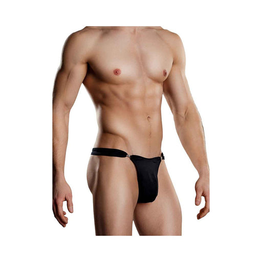 Male Power Bong Clip Thong S/M Black Underwear | cutebutkinky.com