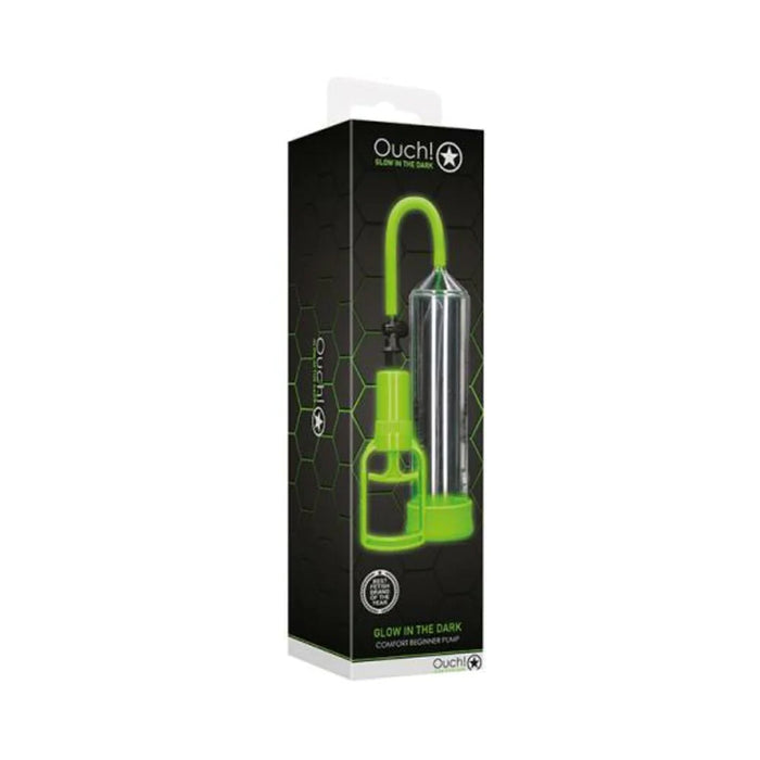 Ouch! Glow Comfort Beginner Pump - Glow In The Dark - Green