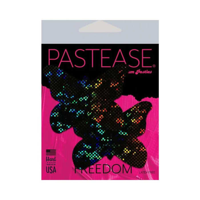 Pastease Butterfly: Baby Blue Glitter Butterflies Nipple Pasties