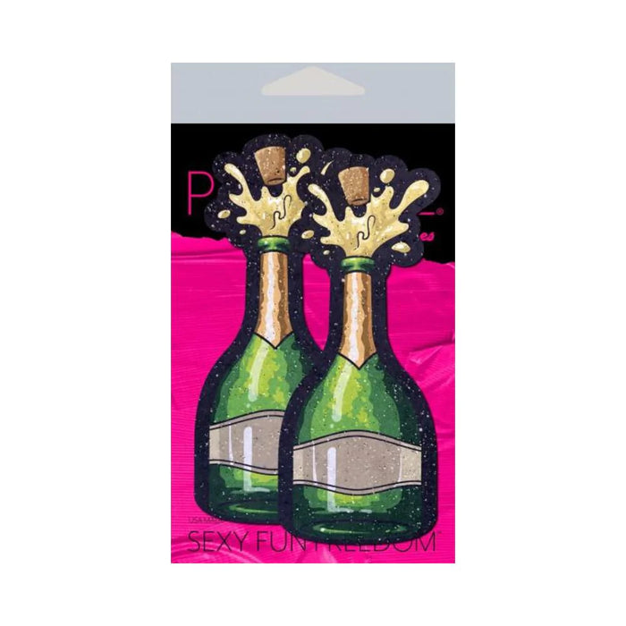 Pastease Champagne Bottle Sparkling Nipple Pasties Erupting Bubbly