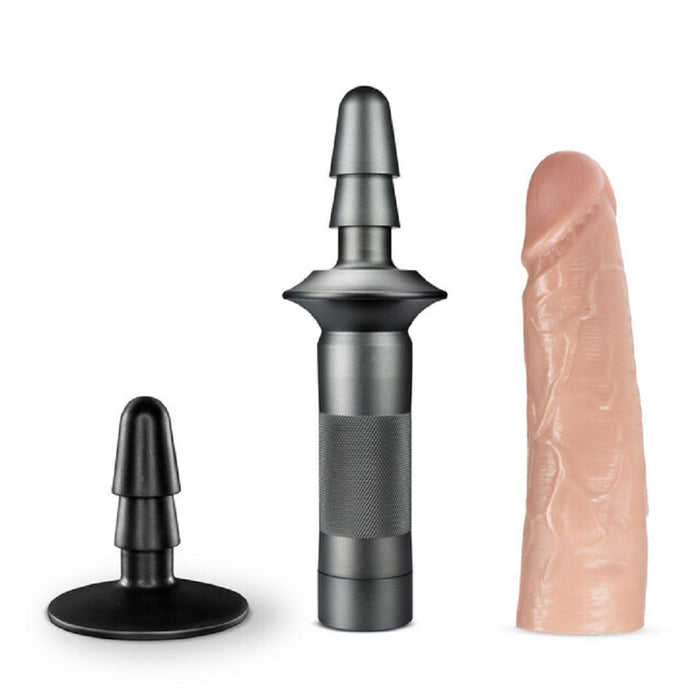 Lock On - Karbonite Dildo And Handle - Vanilla | cutebutkinky.com