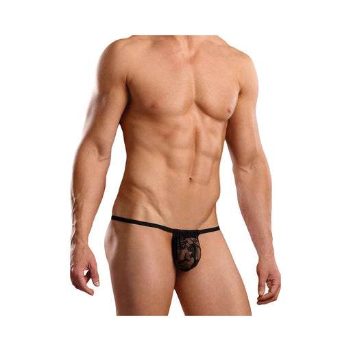 Male Power Stretch Lace Posing Strap One Size | cutebutkinky.com